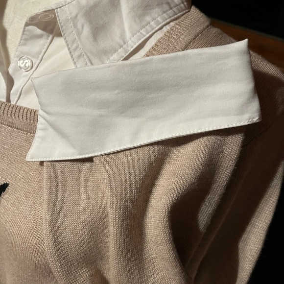 Notations Lightweight Knit Sweater with Beige Owl Design 1X - Picture 9 of 10